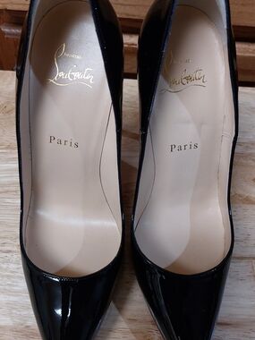 Christian Louboutin So Kate 120 Black Patent Pointed-Toe Pumps